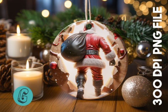 3D Santa Ornament Back 15: Illustrations Review