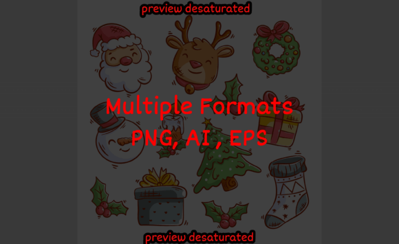 Christmas Background with Elements Draw: Illustrations