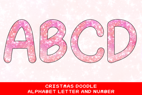 Christmas Doodle Alphabet Letter 121: Festive Illustrations