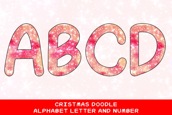 Christmas Doodle Alphabet Letter 81: Festive Illustrations