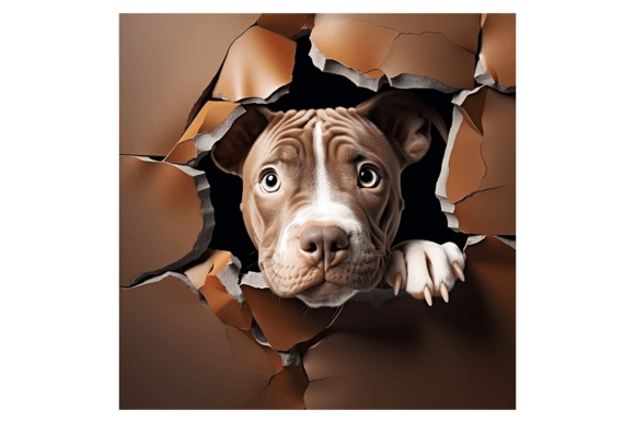 Christmas Pit Bull Broken Wall 1: Illustrations Review