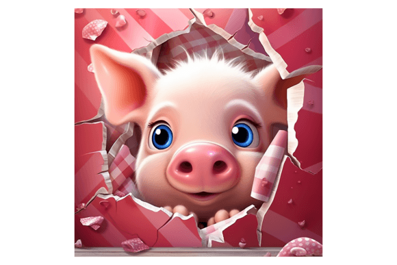 Review: Christmas Pig Broken Wall 1 for Holiday Stitching