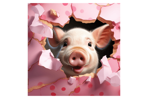 Review: Christmas Pig Broken Wall 2 for Holiday Embroidery
