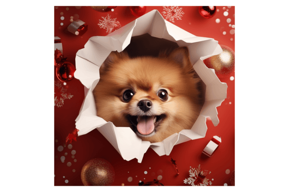 Review: Christmas Pomeranian Broken Wall 6 Illustrations