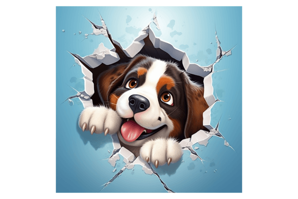 Review: Christmas St Bernard Dog Broken Wall 2