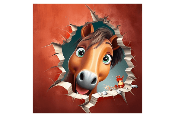 Reviewing Christmas Horse Broken Wall 1 for Holiday Stitching