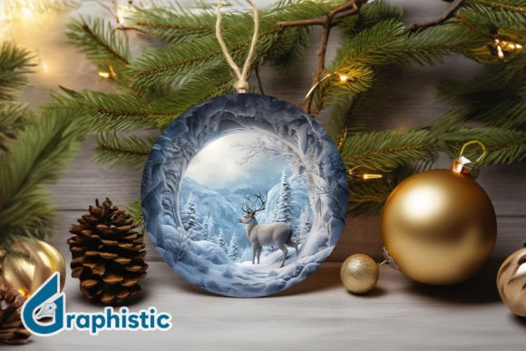 Reviewing Reindeer Christmas Ornament PNG 08 for Stitchers