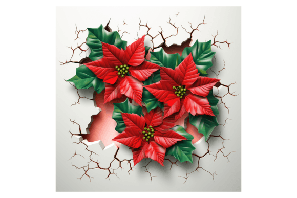 Reviewing the Christmas Poinsettia Broken Wall Design
