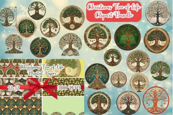 Reviewing the Christmas Tree of Life Clipart Bundle